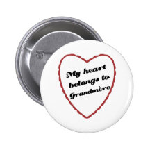 My Heart Belongs to Grandmere Pins
