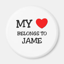 My Heart Belongs to Jame Fridge Magnet