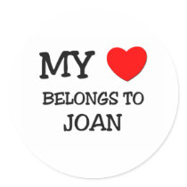 My Heart Belongs to Joan stickers