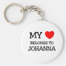 My Heart Belongs To JOHANNA Key Chain