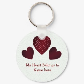 My heart belongs to Keychain - Customized keychain