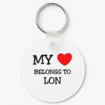 My Heart Belongs to Lon keychains by ilovemyshirt My Heart Belongs to Lon keychains