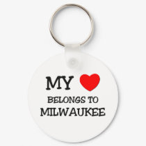 My heart belongs to MILWAUKEE keychains by ilovemyshirt My heart belongs to MILWAUKEE keychains