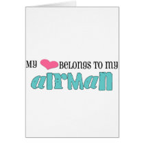 My heart belongs to my airman card cards