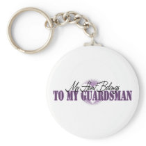My Heart Belongs To My Guardsman Keychain