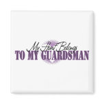 My Heart Belongs To My Guardsman Fridge Magnet