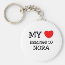 My Heart Belongs To NORA Key Chain