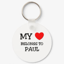 My Heart Belongs to Paul keychains by ilovemyshirt My Heart Belongs to Paul keychains