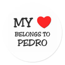 My Heart Belongs to Pedro stickers