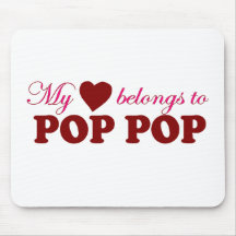 My Heart Belongs to Pop Pop Mouse Mat