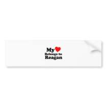 My Heart Belongs to Reagan Bumper Stickers