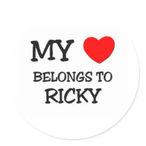 My Heart Belongs to Ricky stickers