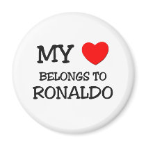 My Heart Belongs to Ronaldo Fridge Magnet