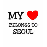 My heart belongs to SEOUL t-shirts