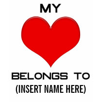 My Heart Belongs to t-shirts