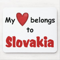 My Heart Belongs to Slovakia Mouse Mat