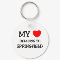 My heart belongs to SPRINGFIELD keychains by ilovemyshirt My heart belongs to SPRINGFIELD keychains