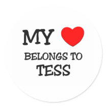 My Heart Belongs To TESS stickers by ilovemyshirt My Heart Belongs To TESS stickers