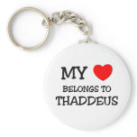 My Heart Belongs to Thaddeus Key Chains