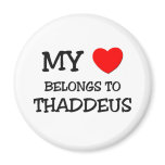 My Heart Belongs to Thaddeus Magnets
