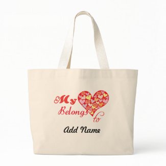 My Heart Belongs to Tote Bag bag