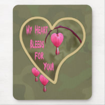MY HEART BLEEDS FOR YOU by SHARON SHARPE mousepads