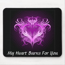 My Heart Burns mousepads by CloudDancer7 My Heart Burns mousepads