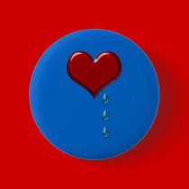 My Heart Cries Pins buttons