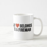 My Heart Fireman Mugs