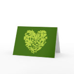 My Heart Goes Green Greenting / Note Card