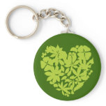 My Heart Goes Green Keychain