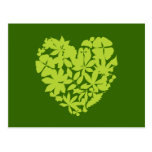 My Heart Goes Green Postcard