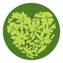 My Heart Goes Green Sticker by tshirtdujour My Heart Goes Green Sticker