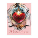 My heart goes... postcards
