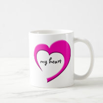 My Heart II mug (pink) mugs
