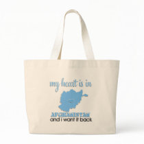 My Heart is in Afghanistan Tote Bags