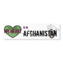 My Heart is in Afghanistan Bumper Sticker