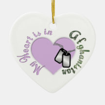 my heart is in afghanistan christmas ornaments