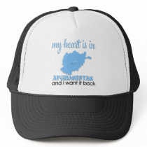 My Heart is in Afghanistan Mesh Hats