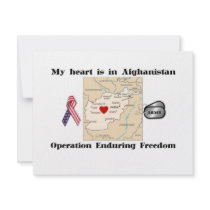 My Heart is in Afghanistan Personalized Invites