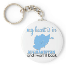 My Heart is in Afghanistan Keychain