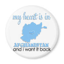 My Heart is in Afghanistan Refrigerator Magnet