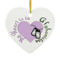 my heart is in afghanistan christmas ornaments