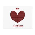 My Heart is in Africa Postcard
