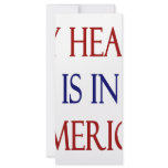 My Heart Is In America Personalized Rack Card