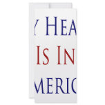 My Heart Is In America Personalized Rack Card