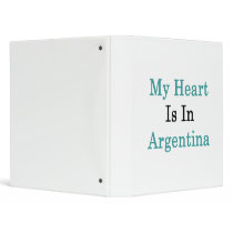 My Heart Is In Argentina Binders