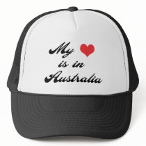 My Heart is in Australia hats by NationalPrideTees My Heart is in Australia hats
