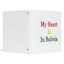 My Heart Is In Bolivia Vinyl Binders