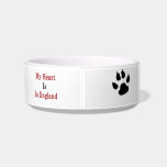My Heart Is In England Cat Bowls